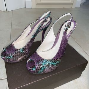Gucci Shoes - Gucci Snakeskin Slingback Gucci Shoes - Gucci Snakeskin Slingback